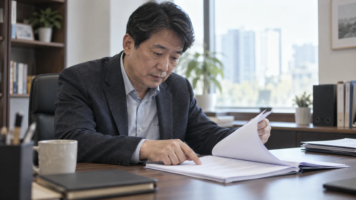 개인회생 변제계획 서면의 항목을 하나씩 확인하는 신청인