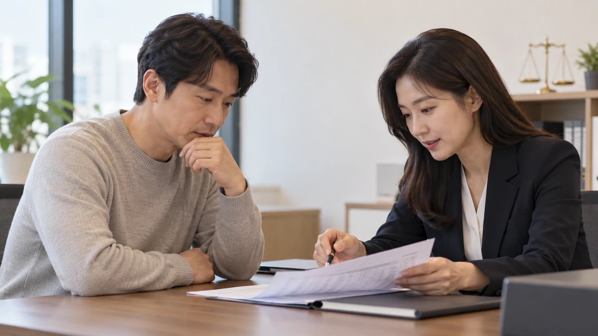 대출 내역을 정리해 채무조정 상담을 받는 채무자