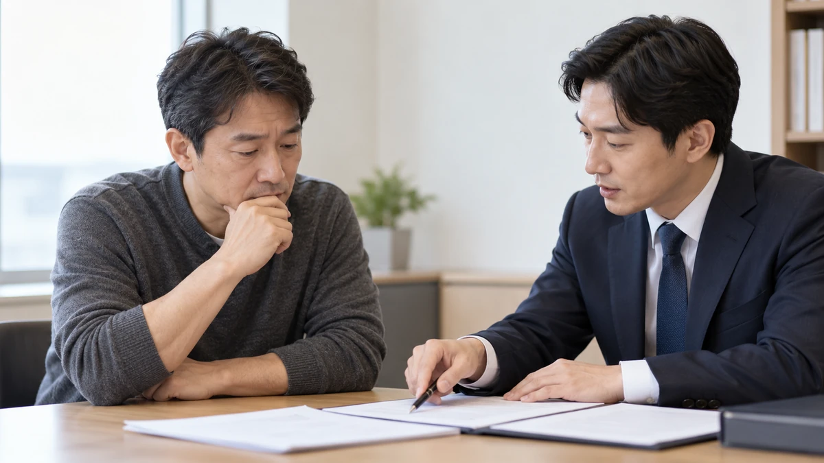 도박 채무 발생 경위를 진술서에 어떻게 적을지 상담하는 장면