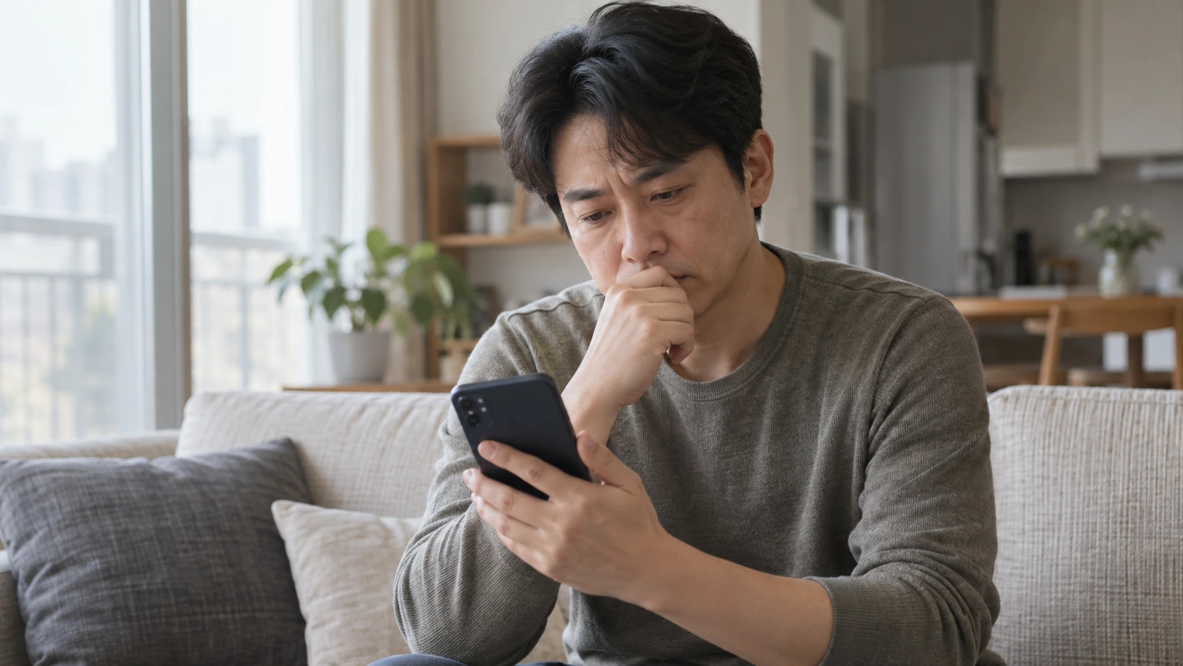 절차 중에도 묶여 있는 계좌를 확인하는 모습