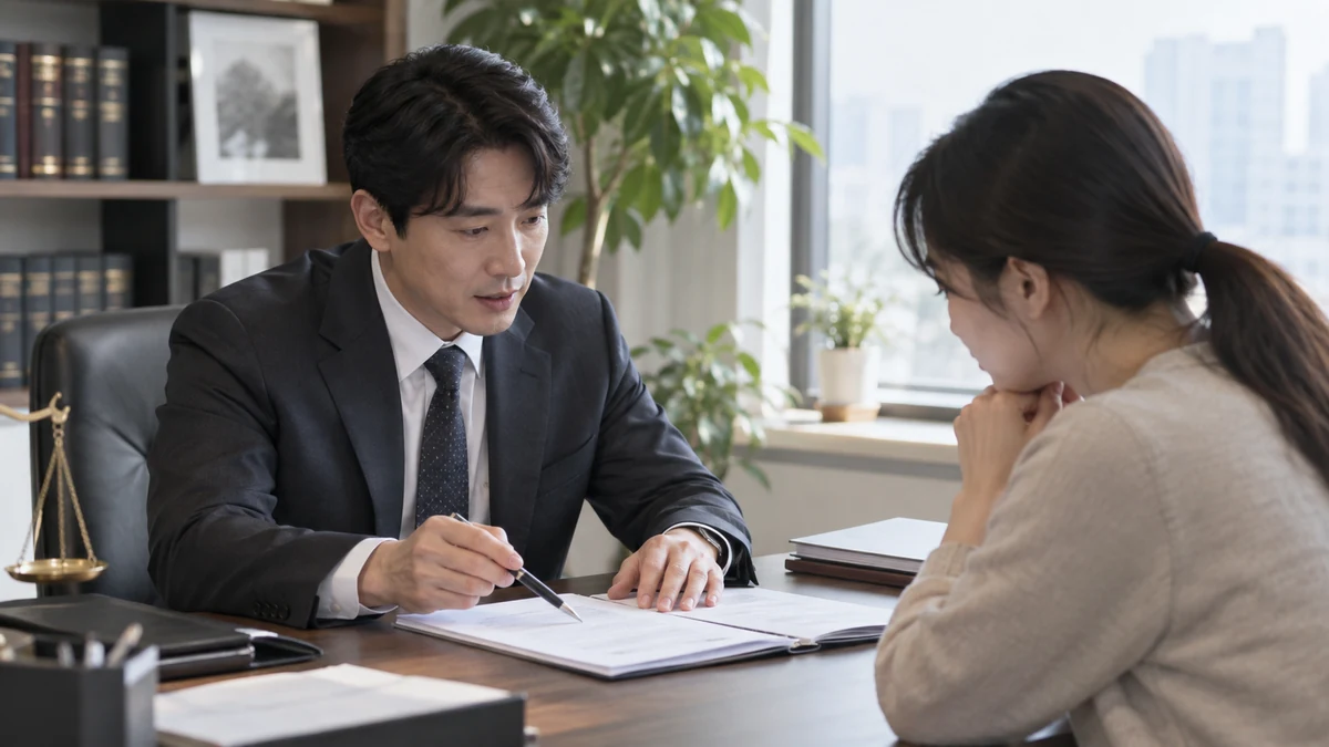 개시결정 이후 해야 할 일을 확인하는 상담 장면