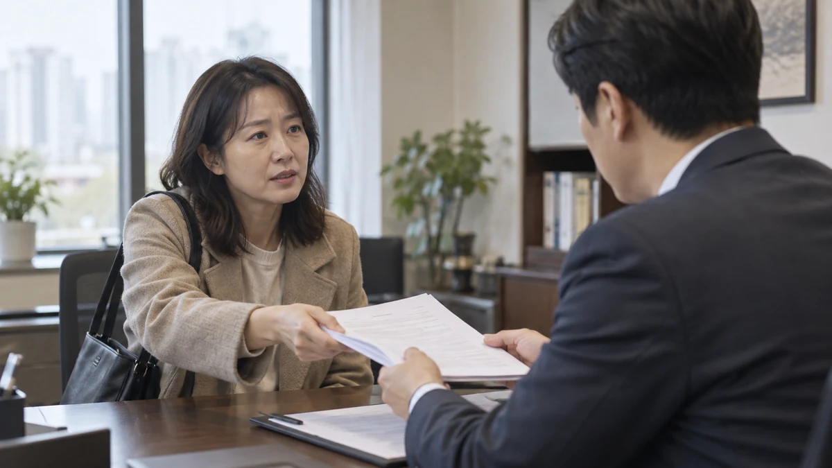 전세보증금 재산 산정을 상담받는 임차인
