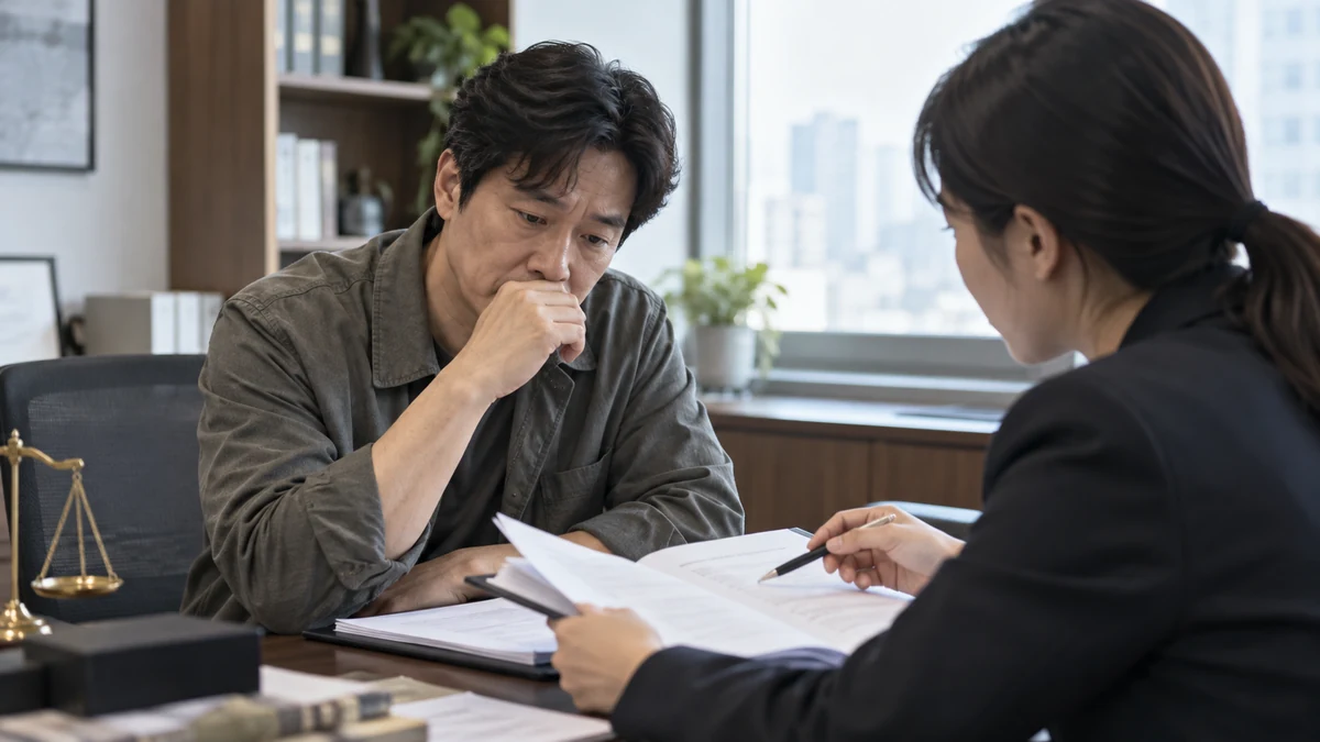 청산가치와 면제 결정에 대해 상담받는 개인회생 신청자