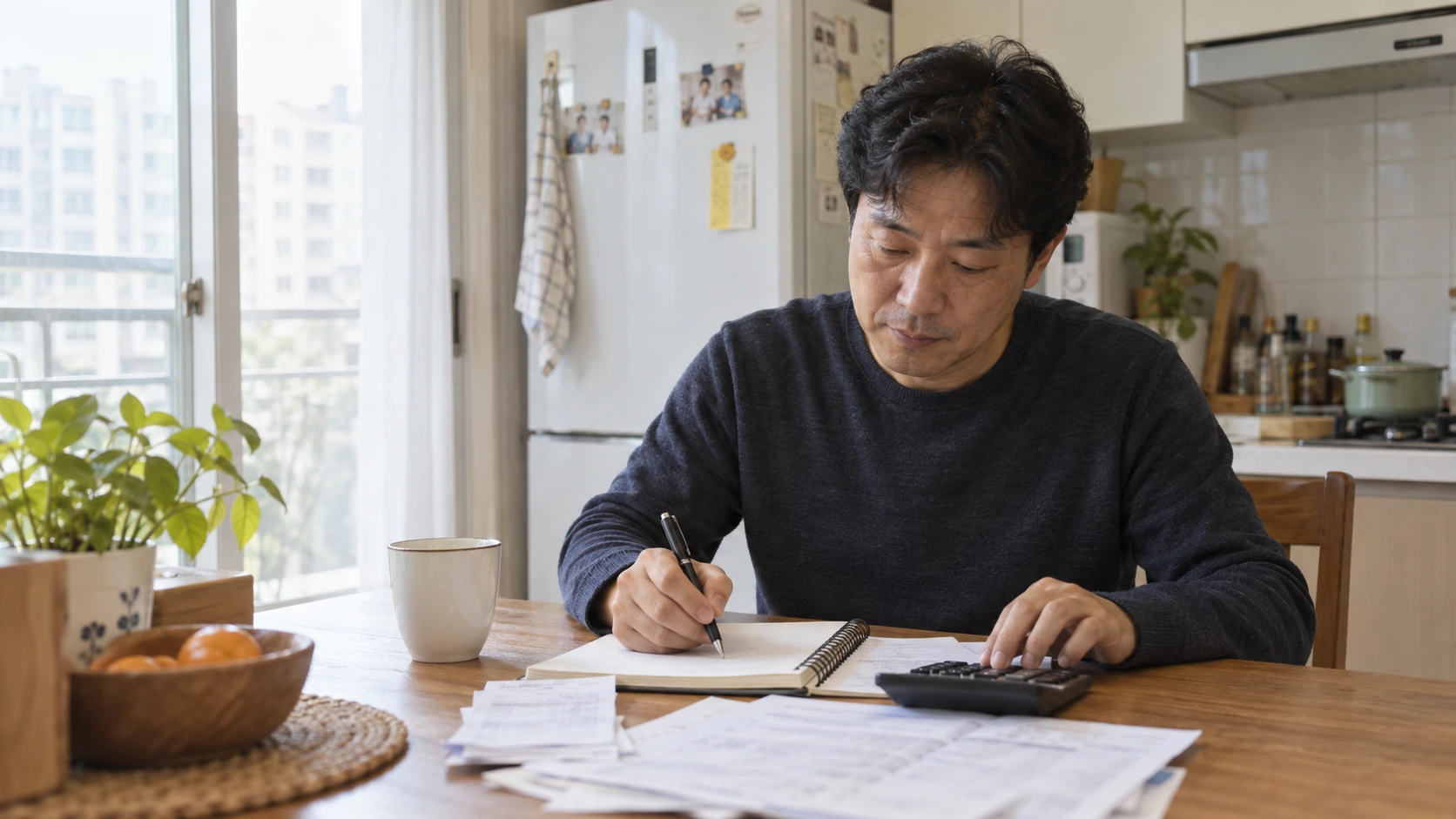 개인회생 신청자격을 스스로 가늠해보는 모습