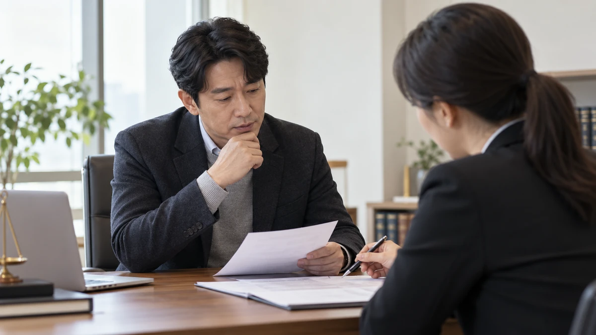 보증채무를 개인회생 채권자목록에 넣을지 상담하는 장면